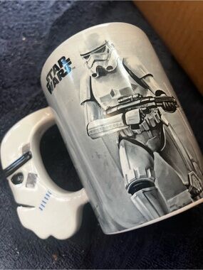 Star Wars White & Black Stormtrooper Handle Mug